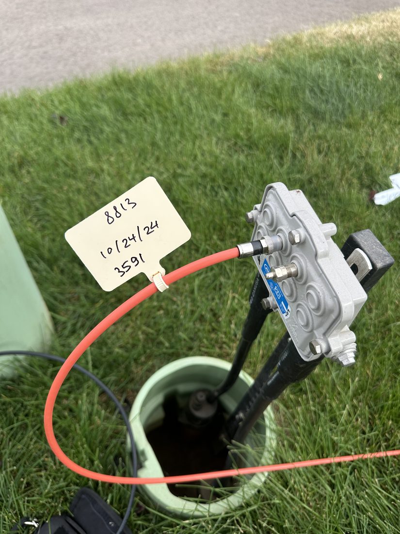 Pedestal tap install, tested and tagged
