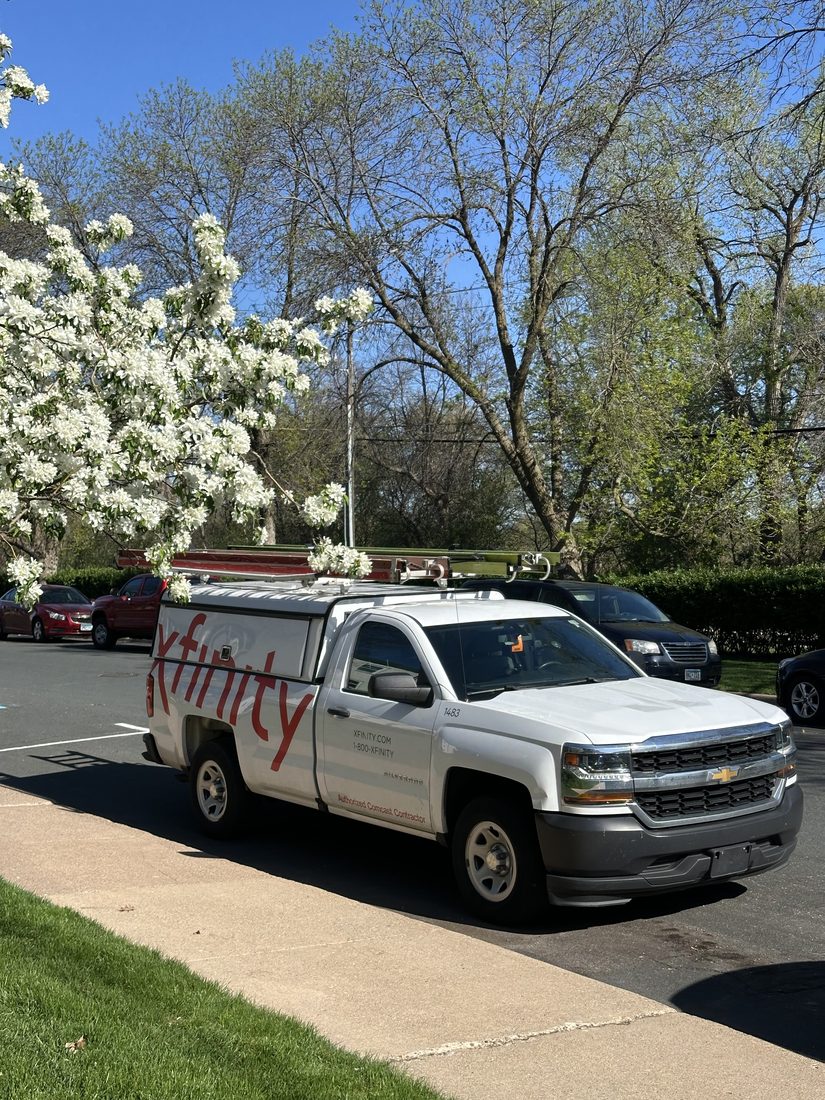 Authorized Comcast contractor truck