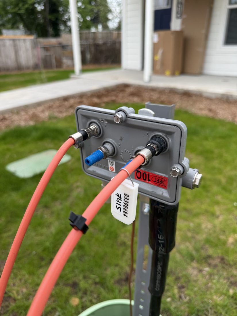 Clean coax tap and connector work