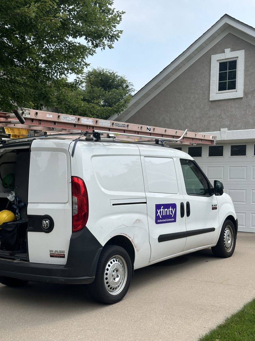 Eurolink service van in a driveway